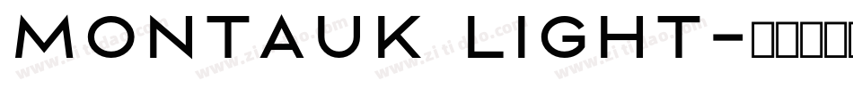 Montauk Light字体转换